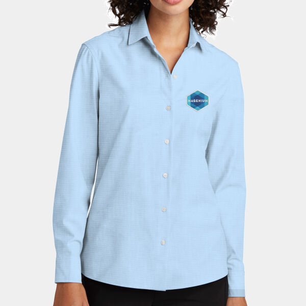Women's Long Sleeve Stretch Woven Shirt Thumbnail